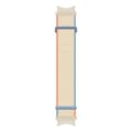 Miniatyrbilde 2 av 2: Nylon armbånd No-Gap Samsung Galaxy Watch 4 Classic (42mm) - Cream