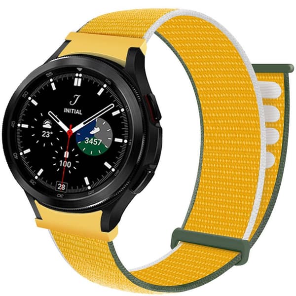 Nylon Armbånd  No-Gap Samsung Galaxy Watch 4 Classic (42mm) - Sunflower