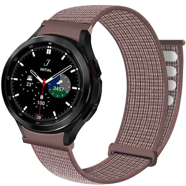 Nylon Armband No-Gap Samsung Galaxy Watch 4 Classic (46mm) - Smokey Mauve