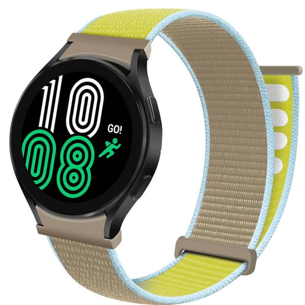 Nylon Armbånd  No-Gap Samsung Galaxy Watch 4 (40mm) - Camel