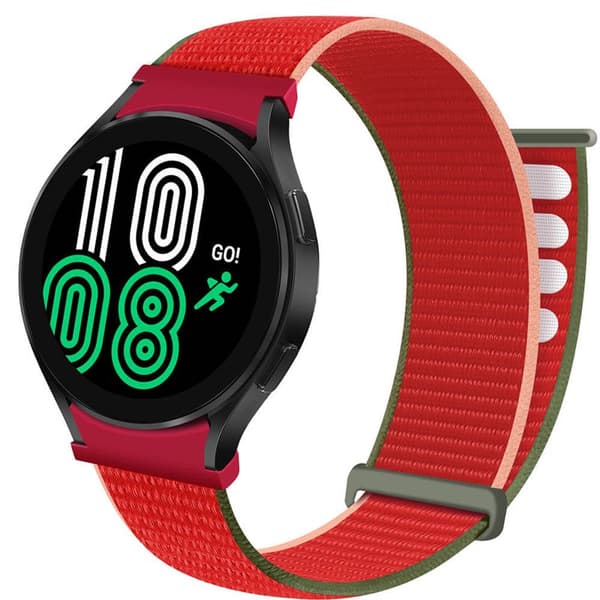 Nylon Armband No-Gap Samsung Galaxy Watch 4 (40mm) - Strawberry
