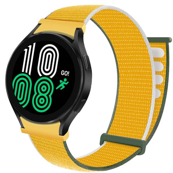 Nylon Armbånd  No-Gap Samsung Galaxy Watch 4 (40mm) - Sunflower