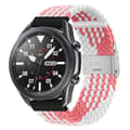 Pikkukuva 1 / 3: Punottu elastinen rannekoru Samsung Galaxy Watch 3 (41mm) - pinkwhite