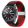 Miniatyrbild 1 av 4: Flätat Elastiskt Armband Samsung Galaxy Watch 3 (41mm) - Röd/Svart