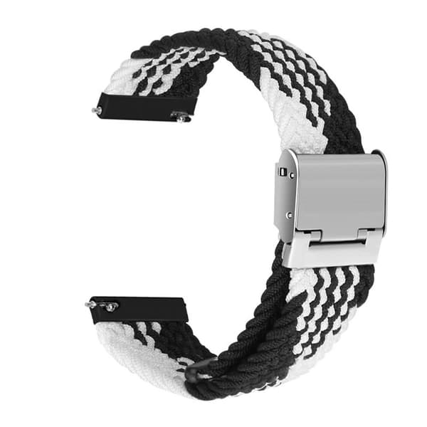 Punottu elastinen rannekoru Samsung Galaxy Watch 3 (41mm) - Musta/Valkoinen