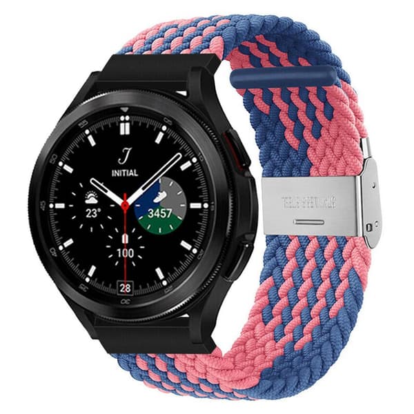 Flätat Elastiskt Armband Samsung Galaxy Watch 4 Classic (46mm) - Blue Powder