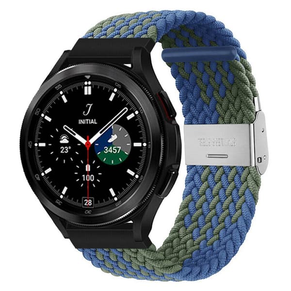 Punottu elastinen rannekoru Samsung Galaxy Watch 4 Classic (46mm) - bluegreen
