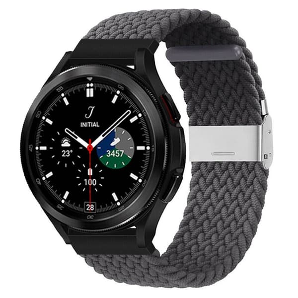 Flettet Elastik Armbånd Samsung Galaxy Watch 4 Classic (46mm) - skygrey