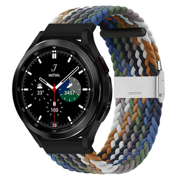 Flettet elastisk armbånd Samsung Galaxy Watch 4 Classic (46mm) - cowboy