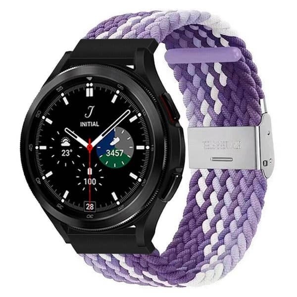 Flätat Elastiskt Armband Samsung Galaxy Watch 4 Classic (46mm) - Gradient purple