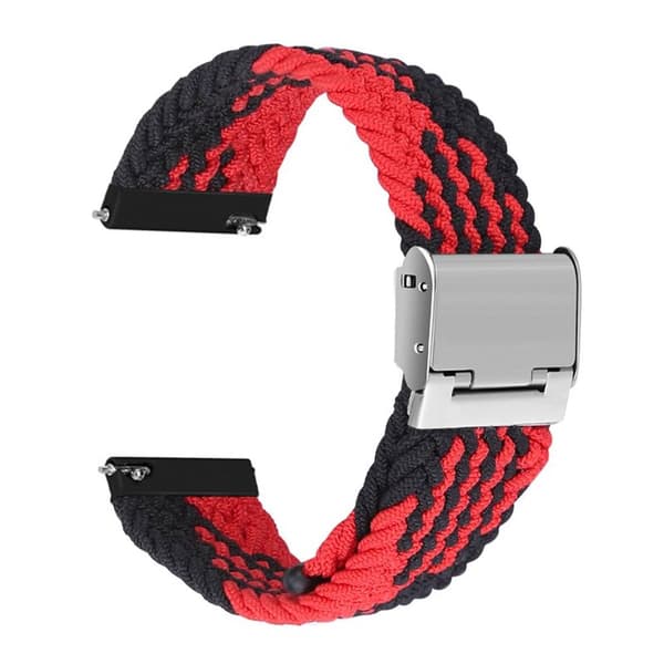 Punottu elastinen rannekoru Samsung Galaxy Watch 4 Classic (46mm) - Punainen/Musta