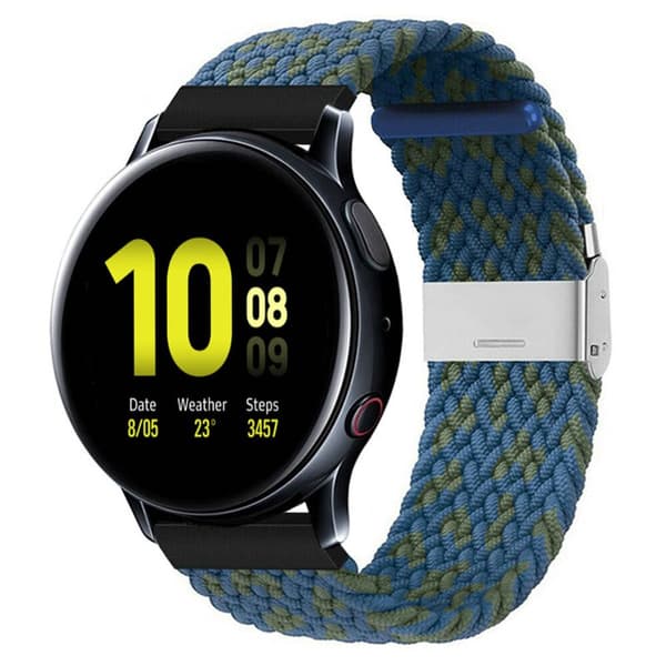 Punottu elastinen rannekoru Samsung Galaxy Watch Active 2 (40mm) - bluegreen