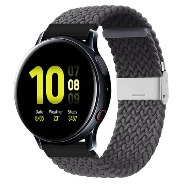Punottu elastinen rannekoru Samsung Galaxy Watch Active 2 (40mm) - skygrey