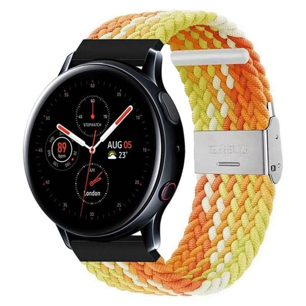 Punottu elastinen rannekoru Samsung Galaxy Watch Active 2 (44mm) - gradientorange