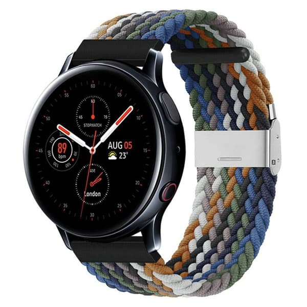 Flettet Elastik Armbånd Samsung Galaxy Watch Active 2 (44mm) - cowboy