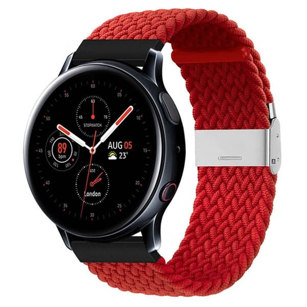Punottu elastinen rannekoru Samsung Galaxy Watch Active 2 (44mm) - darkred