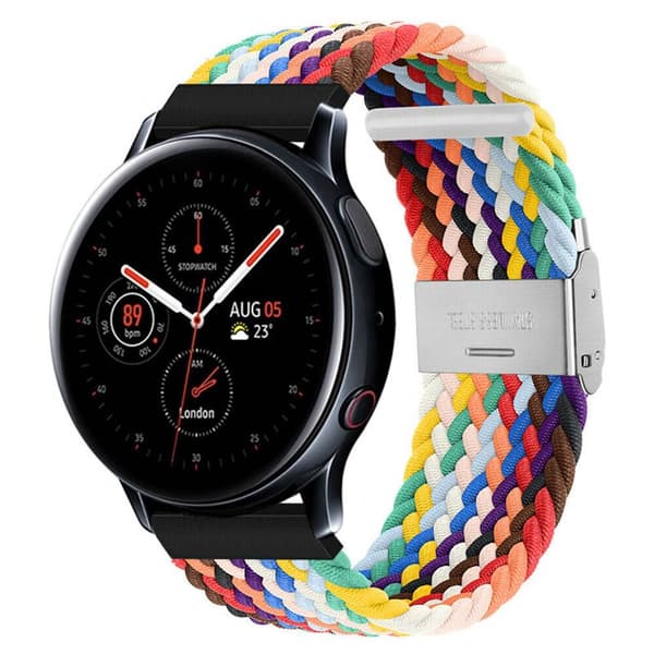 Flätat Elastiskt Armband Samsung Galaxy Watch Active 2 (44mm) - Pride Edition