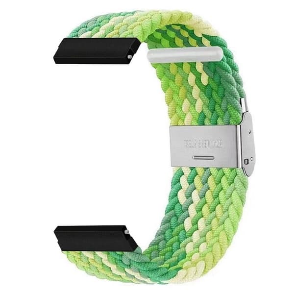 Flätat Elastiskt Armband Samsung Galaxy Watch Active 2 (44mm) - Gradient green