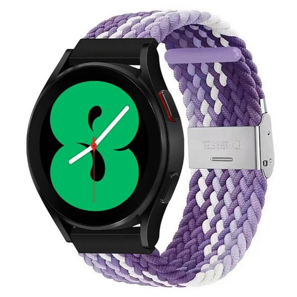 Flettet Elastik Armbånd Samsung Galaxy Watch 4 (44mm) - gradientpurple