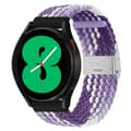 Miniatyrbillede 1 af 3: Flettet Elastik Armbånd Samsung Galaxy Watch 4 (44mm) - gradientpurple