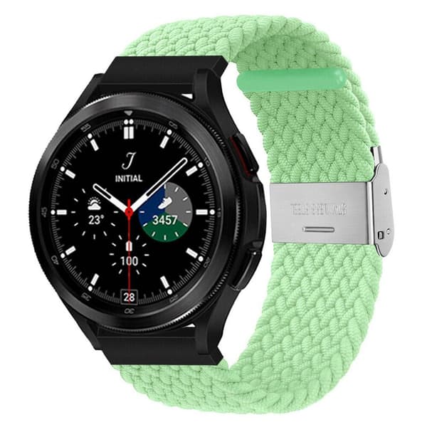 Flettet elastisk armbånd Samsung Galaxy Watch 4 Classic (42mm) - pistachio