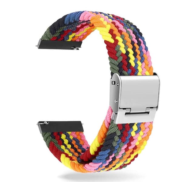 Flätat Elastiskt Armband Samsung Galaxy Watch 46mm - Rainbow