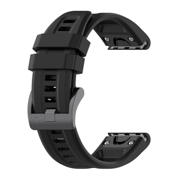 Reim i silikon til Garmin Fenix 7 22mm - Sort
