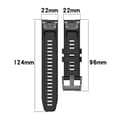 Pikkukuva 2 / 3: Silikoniranneke Garmin fenix 7 22mm - Musta