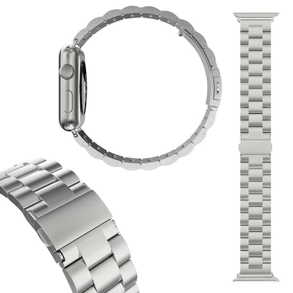 Lænke-armbånd til Apple Watch Sort - 42/44/45 mm – Armbånd