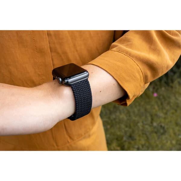 Watcharmbånd Flettet SORT Apple Watch 38/40/41mm