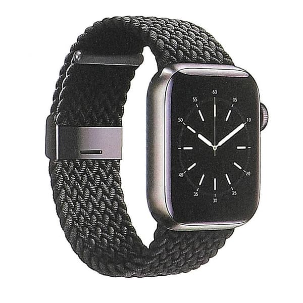 Watcharmbånd Flettet SORT Apple Watch 38/40/41mm