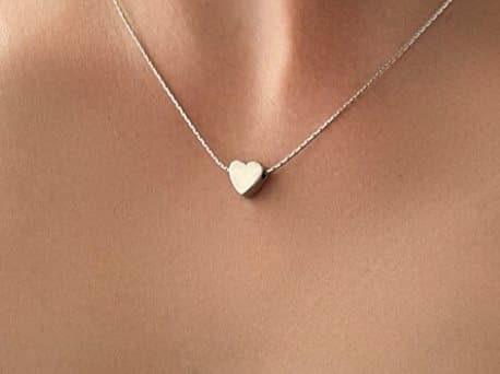 Hjärta SILVER Halsband Design NYHET LOVE UNIKA