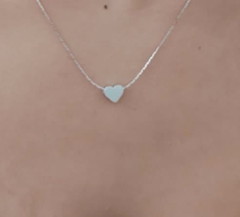 SILVER Hjärta Halsband Design NYHET LOVE UNIKA