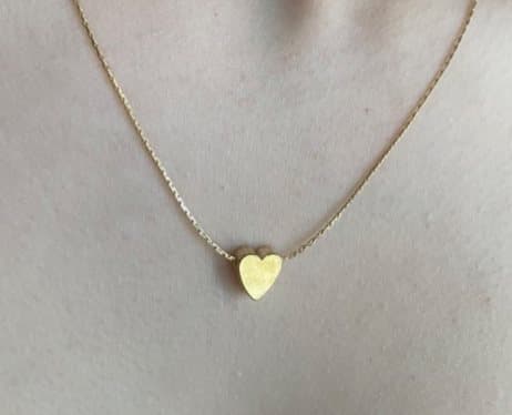 Guld Hjärta Halsband Design NYHET LOVE UNIKA