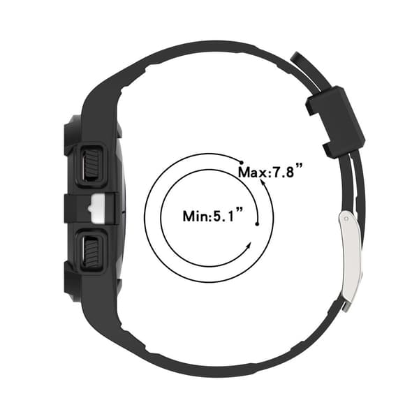 INF Kellon ranneke TPU MustaSamsung Galaxy Watch 4/5 40 mm