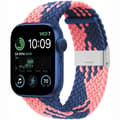 Miniatyrbild 1 av 2: Flätat Elastiskt Armband Apple Watch SE 2022 40mm - Blue Powder