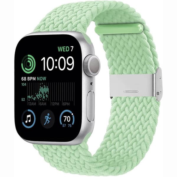 Flettet elastisk armbånd Apple Watch SE 2022 40mm - pistachio