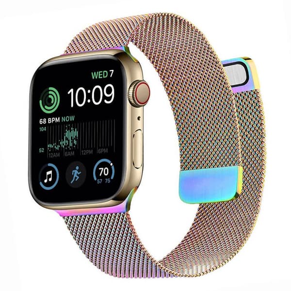 Milanese Rannekoru Apple Watch SE 2022 (40mm) - Rainbow