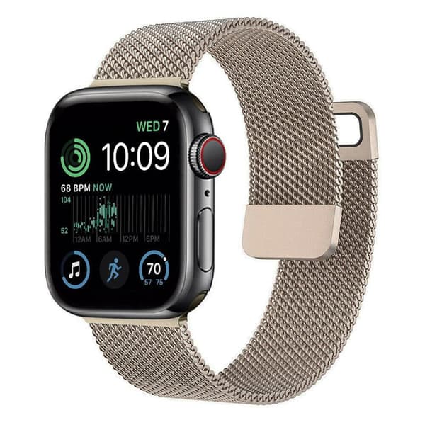 Milanese Armband Apple Watch SE 2022 (44mm) - Vintage Gold