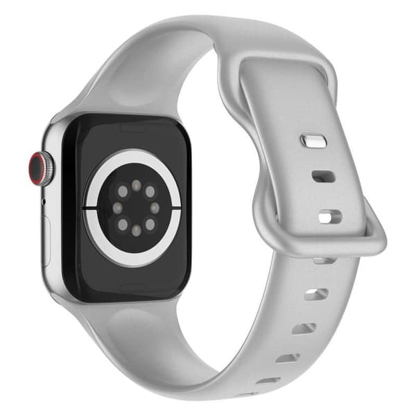 Apple Watch kompatibelt Armband Silikon SILVER 38/40/41 mm