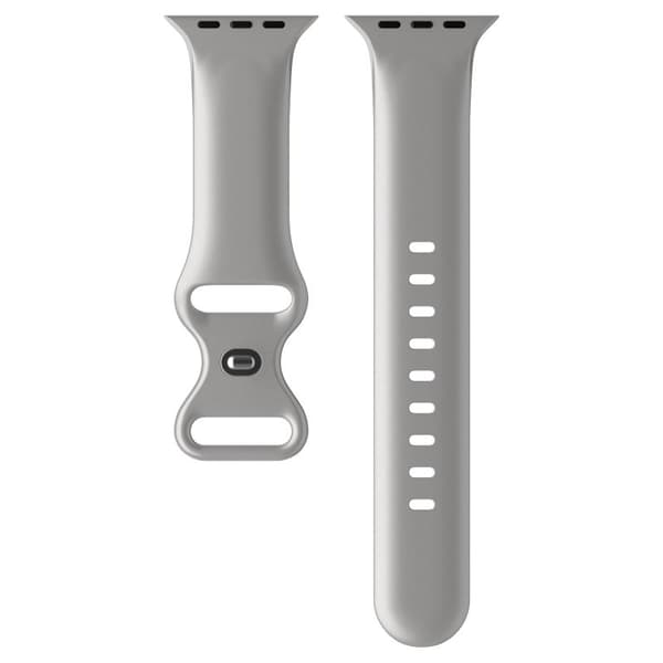 Apple Watch kompatibelt Armband Silikon SILVER 38/40/41 mm