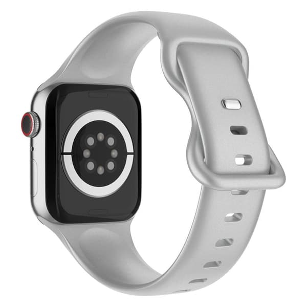 Apple Watch kompatibelt Armband Silikon SILVER 38/40/41 mm