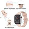 Miniatyrbild 8 av 8: Apple Watch kompatibelt Armband Silikon GRÅ metallic 38/40/41 mm