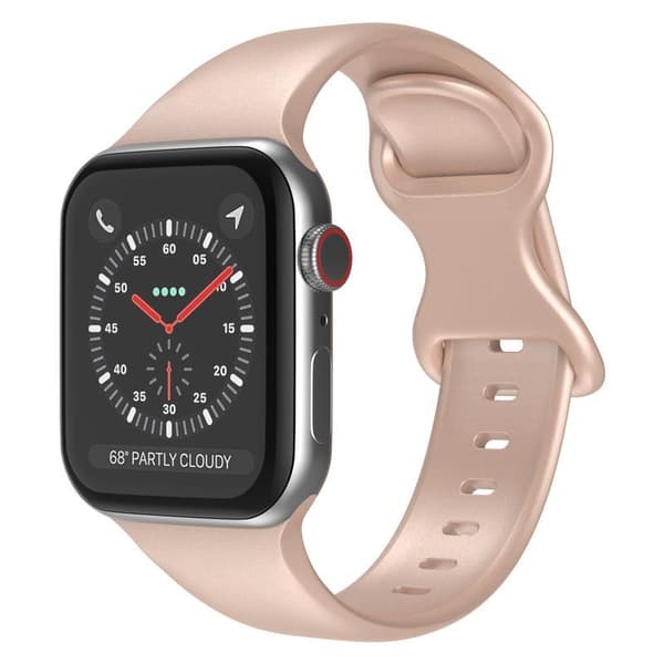 Apple Watch kompatibelt Armband Silikon GULD 42/44/45 mm Guld L