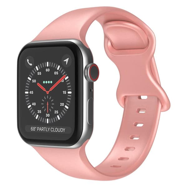 Apple Watch kompatibelt Armband Silikon ROSAmetallic 42/44/45 mm
