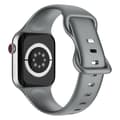 Miniatyrbild 2 av 5: Apple Watch kompatibelt Armband Silikon GRÅ metallic 42/44/45 mm