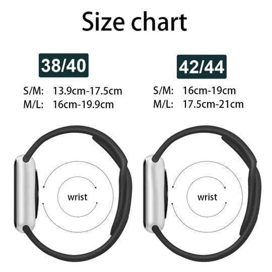 Smalt Apple Watch kompatibelt Armband Silikon ANTIKVIT38/40/41mm