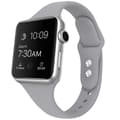 Miniatyrbild 1 av 3: Smalt Apple Watch kompatibelt Armband Silikon LJUSGRÅ 38/40/41mm