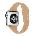 Miniatyrbild 3 av 3: Apple Watch kompatibelt Smalt Armband Silikon BEIGE 42/44/45mm