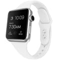 Miniatyrbild 1 av 3: Apple Watch kompatibelt Smalt Armband Silikon VIT 42/44/45mm